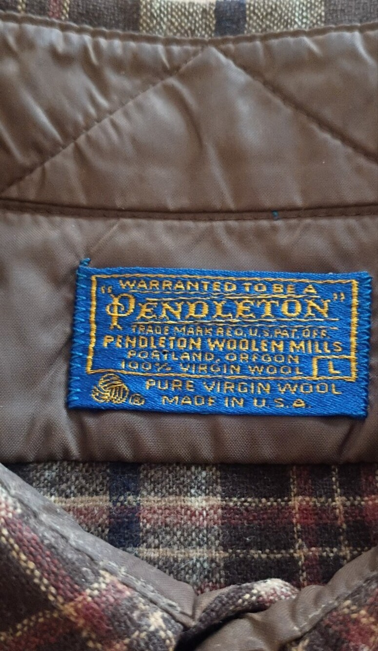 Pendleton Plaid Wool Shirt — Brown/Beige Check - Picture 4 of 6